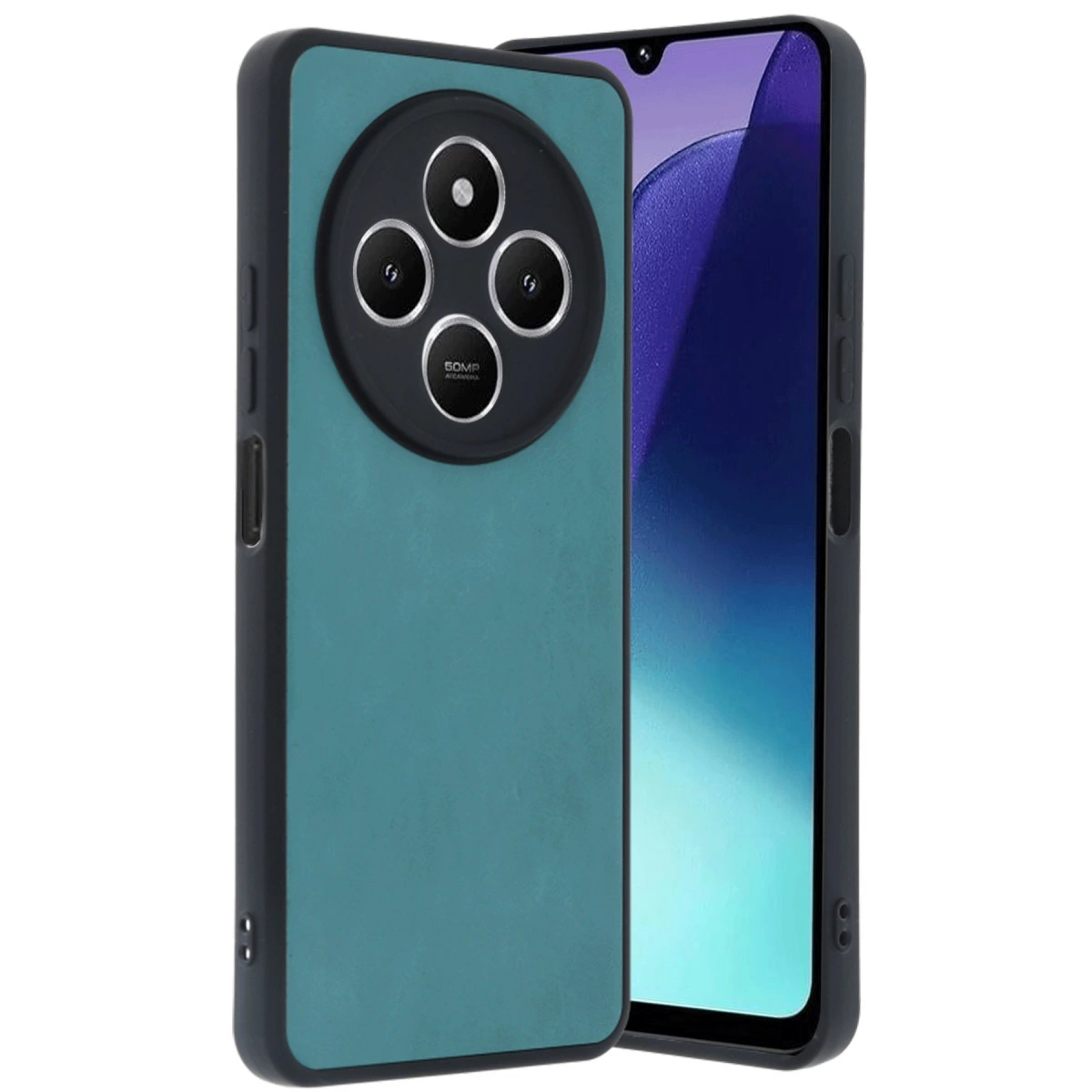 Xiaomi Redmi 14c Kılıf Aras Deri Kapak - Açık Yeşil