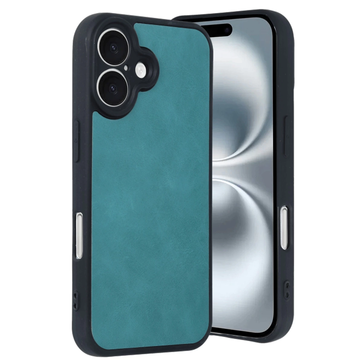 İphone 16 Kılıf Aras Deri Kapak - Açık Yeşil