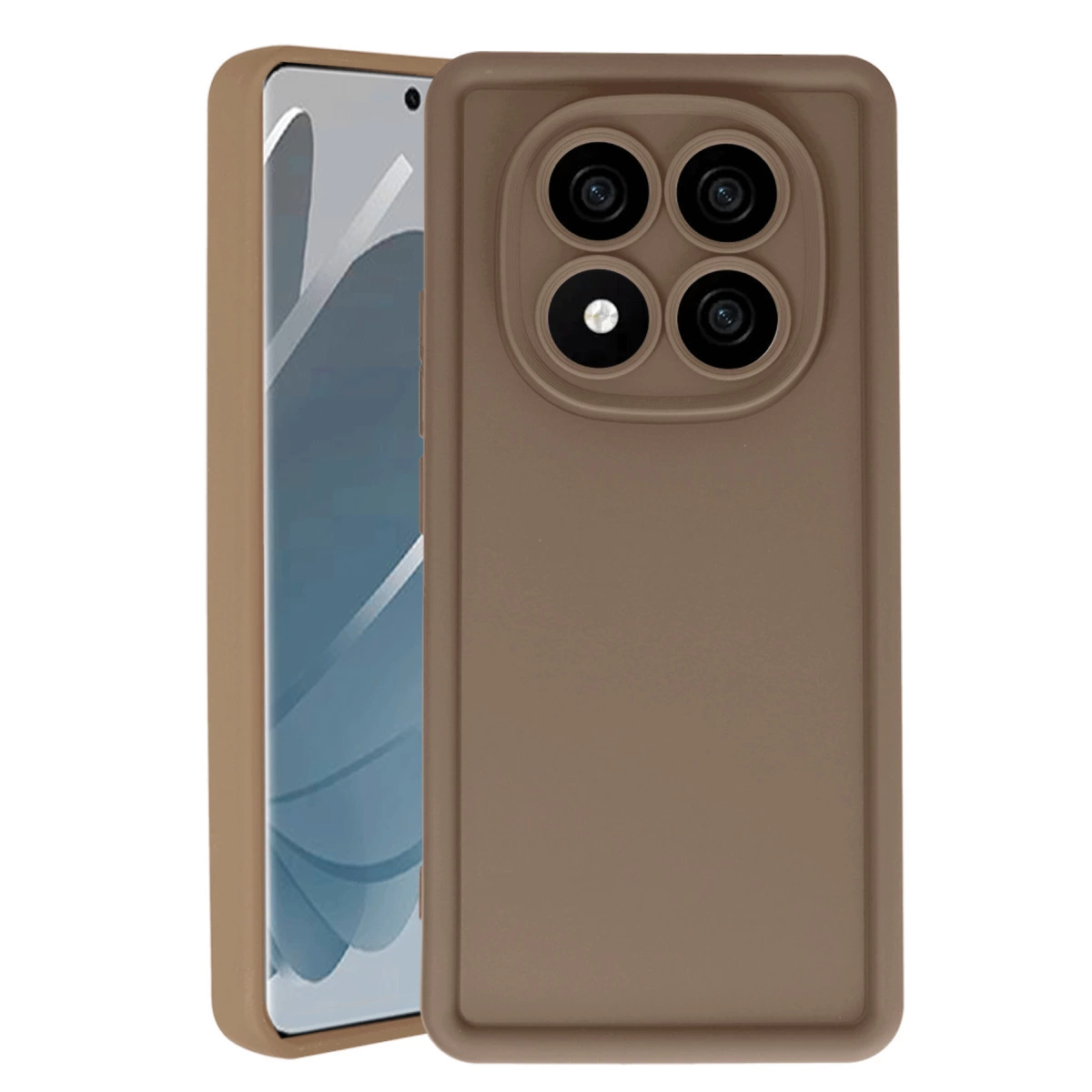 Xiaomi Redmi Note 14 Pro 5g Kılıf Viera Silikon - Kahverengi