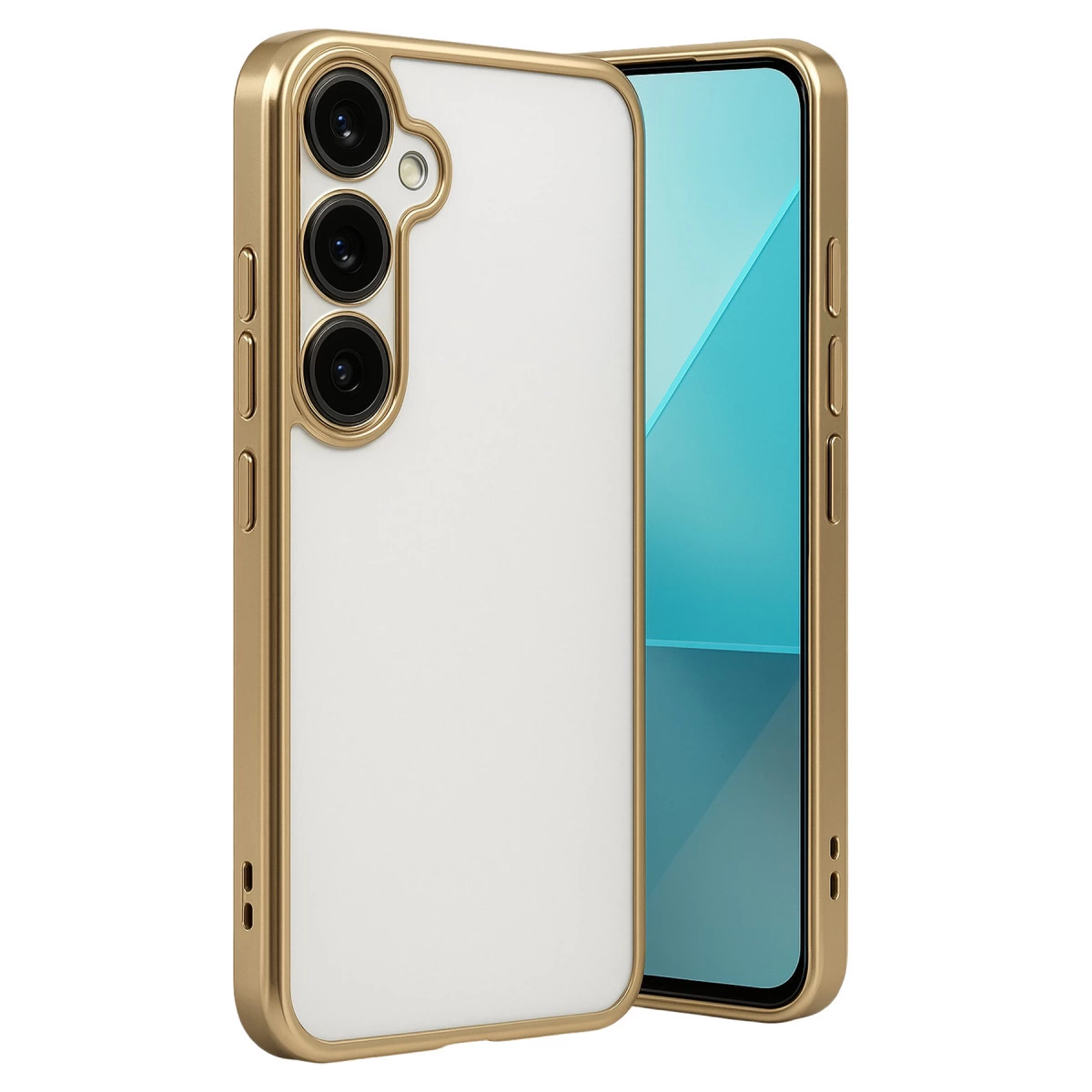 Samsung Galaxy A24 4g Prime Kılıf Razer Lensli Silikon - Gold