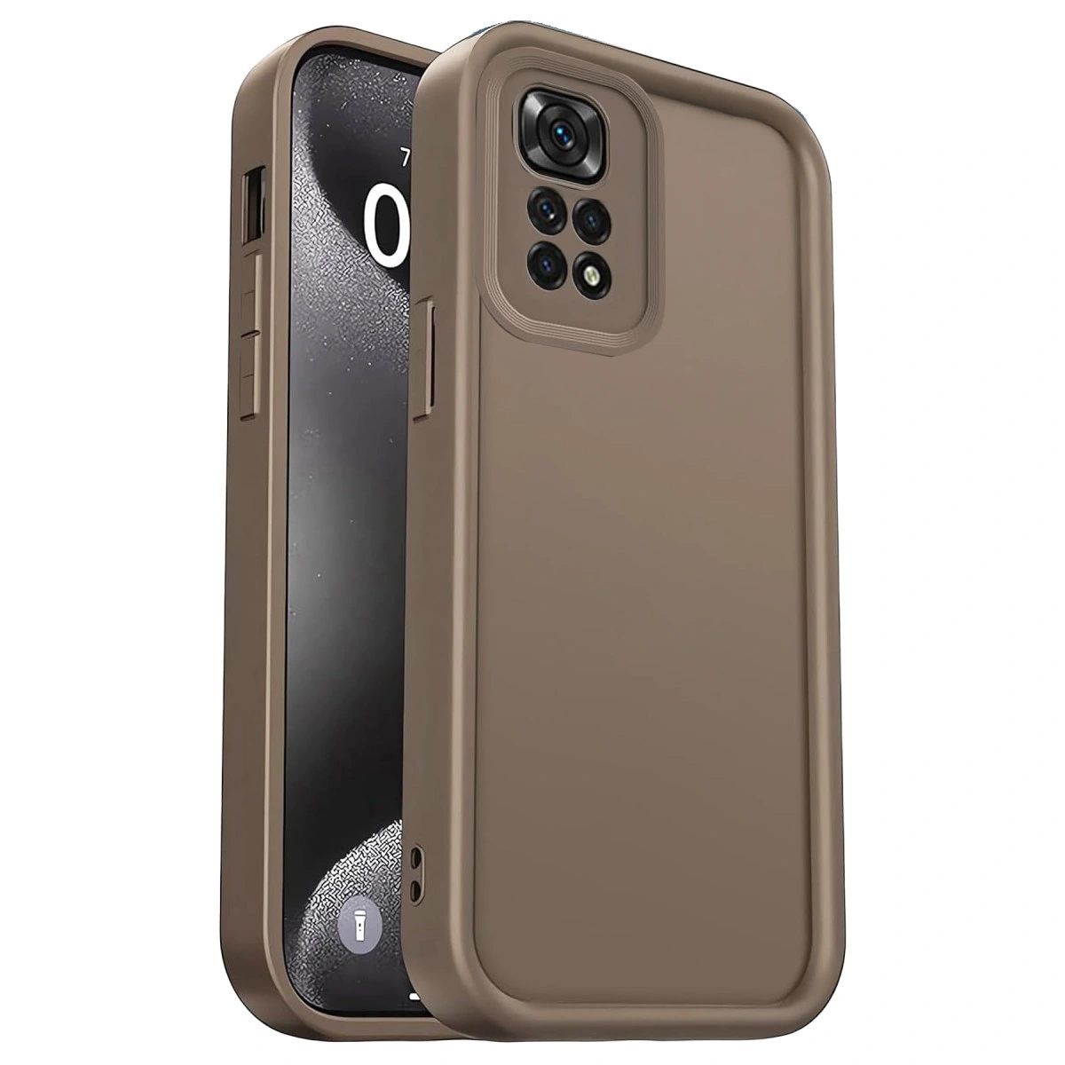 Xiaomi Redmi 10 2022 Kılıf Viera Silikon - Kahverengi