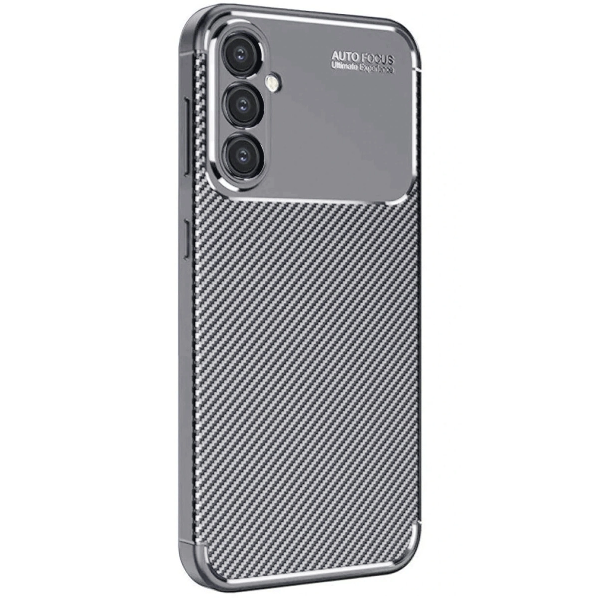 Samsung Galaxy A16 5g Kılıf Auto Focus Karbon Kapak - Gri