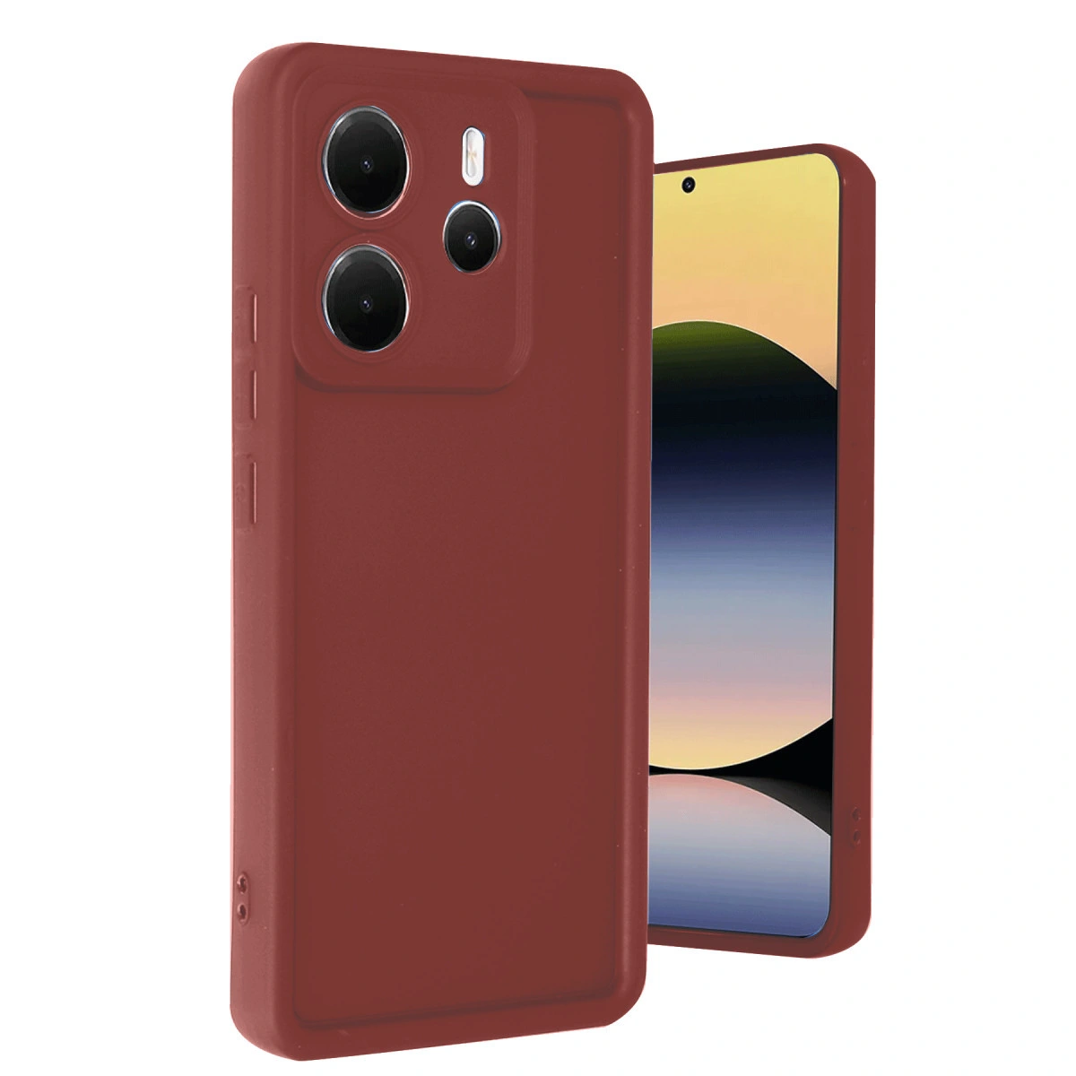Xiaomi Redmi Note 14 4g Kılıf Viera Silikon - Bordo