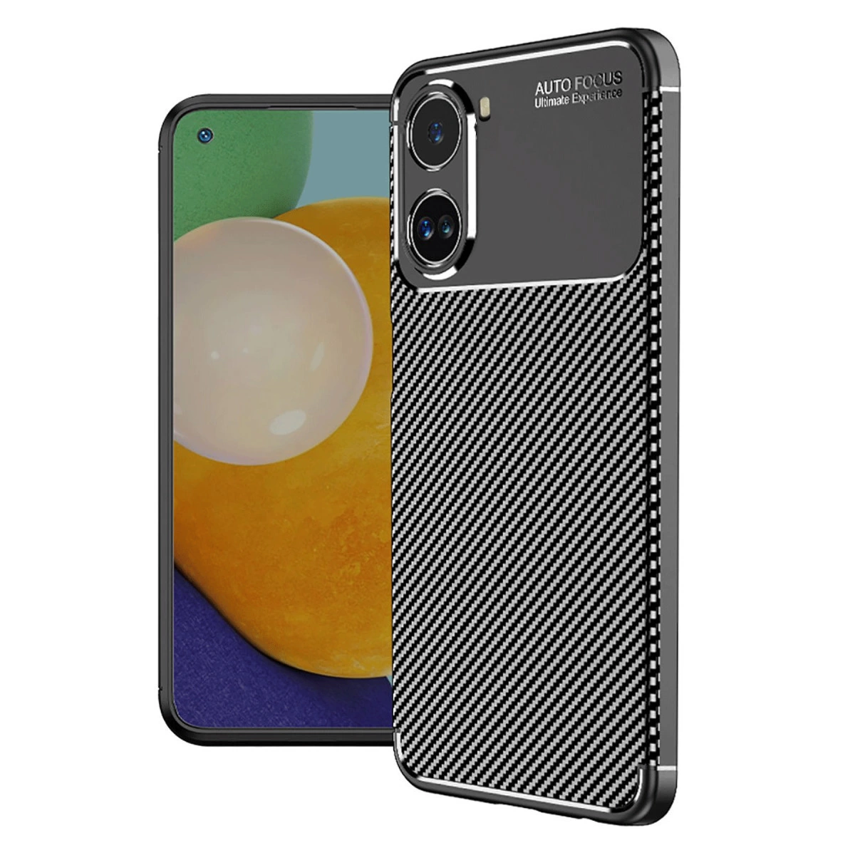 Xiaomi Poco X7 Pro Kılıf Auto Focus Karbon Kapak - Siyah