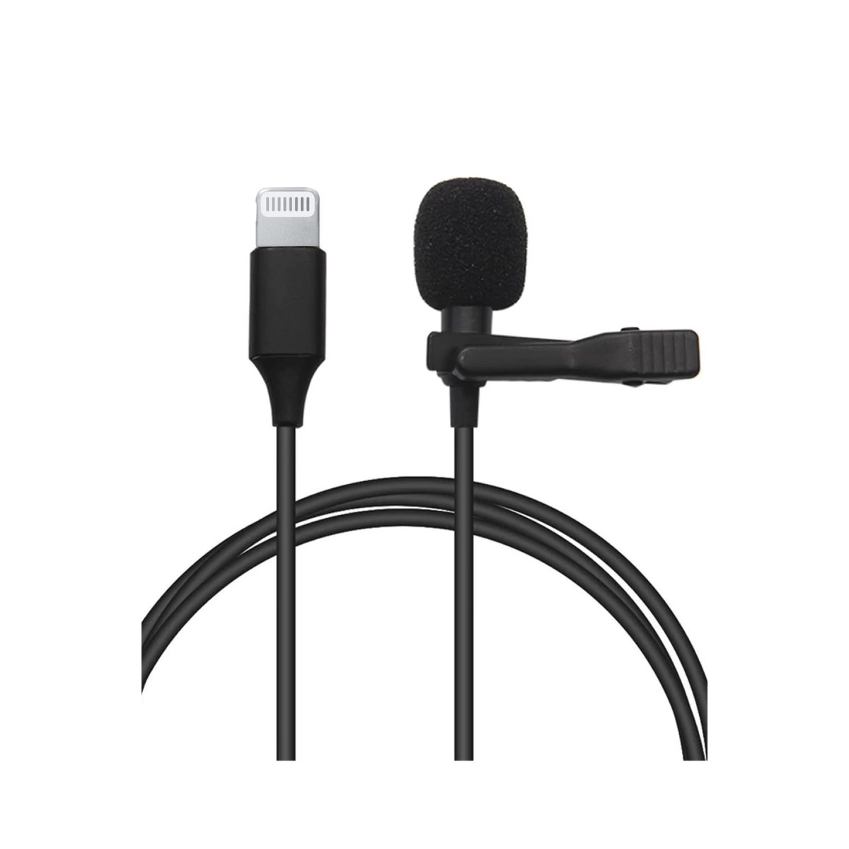 Lightning 2 Metre Double Mikrofon - Siyah