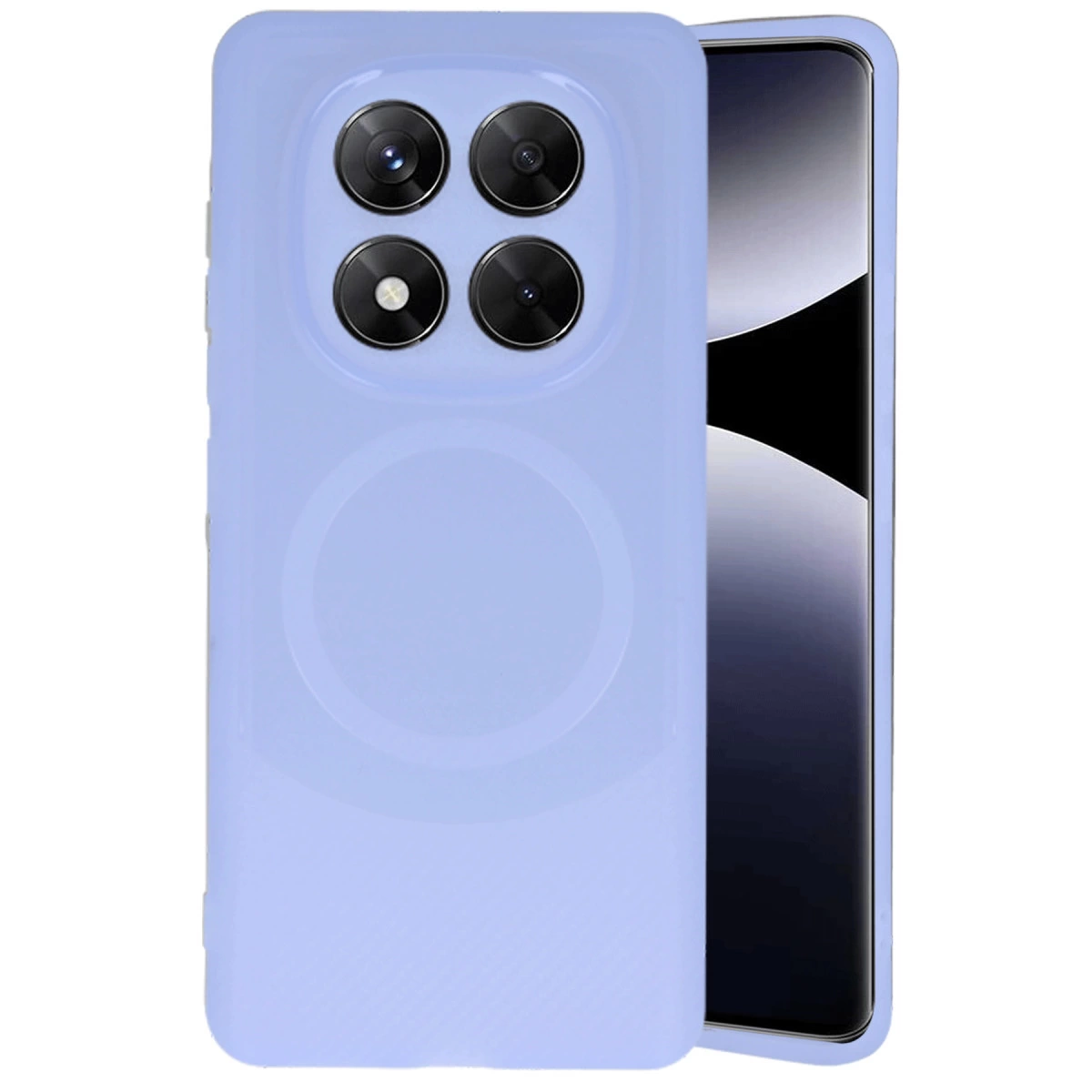 Xiaomi Redmi Note 14 Pro 4g Kılıf Maya Karbon Kapak - Lila