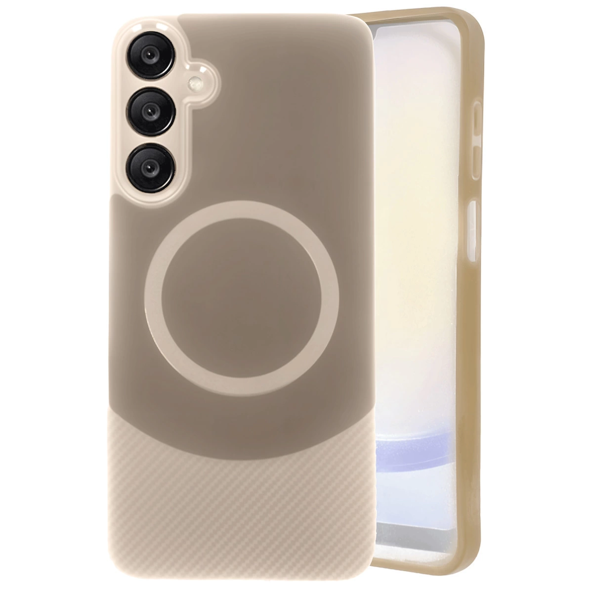 Samsung A26 Kılıf Maya Karbon Kapak - Kahverengi