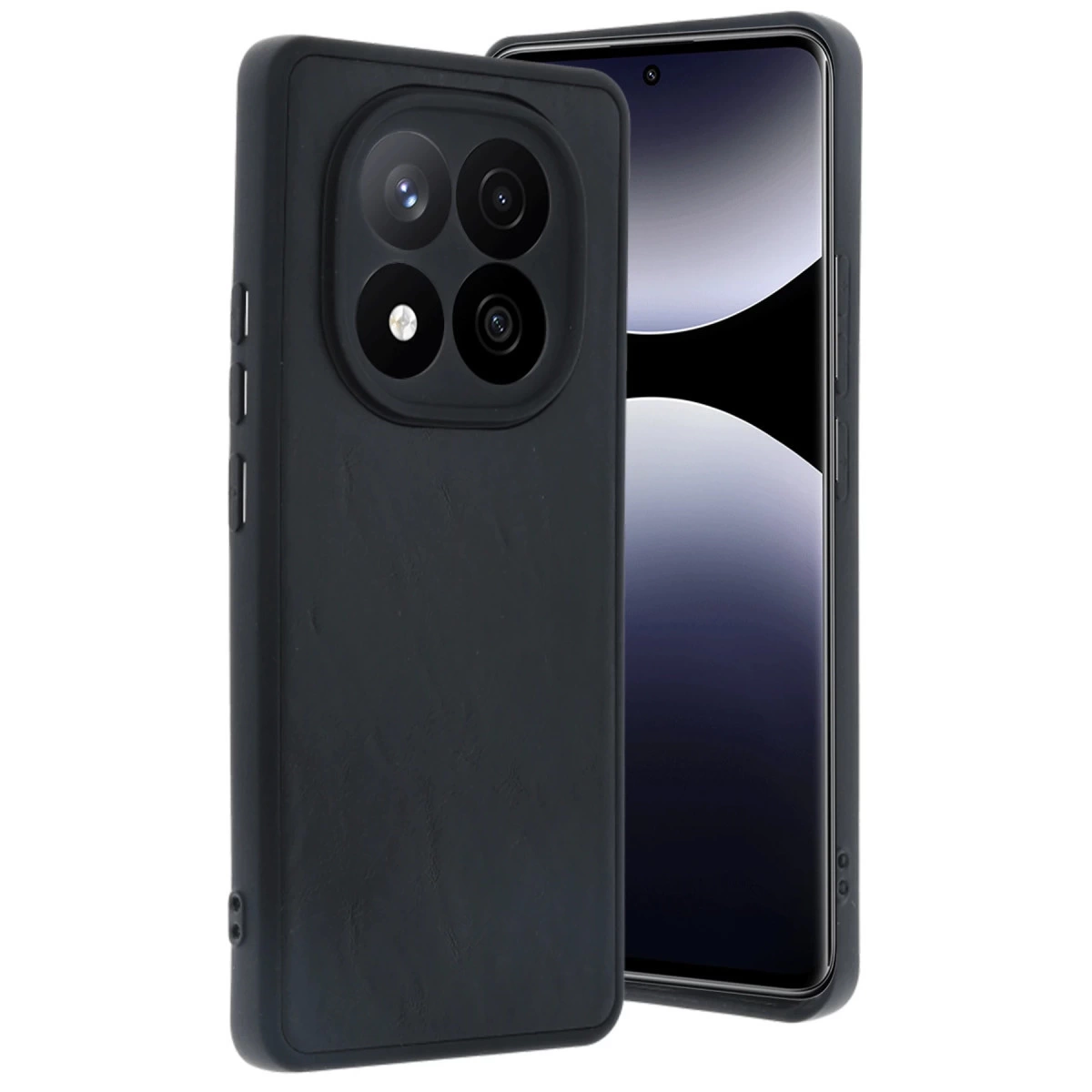 Xiaomi Redmi Note 14 Pro 4g Kılıf Aras Deri Kapak - Siyah