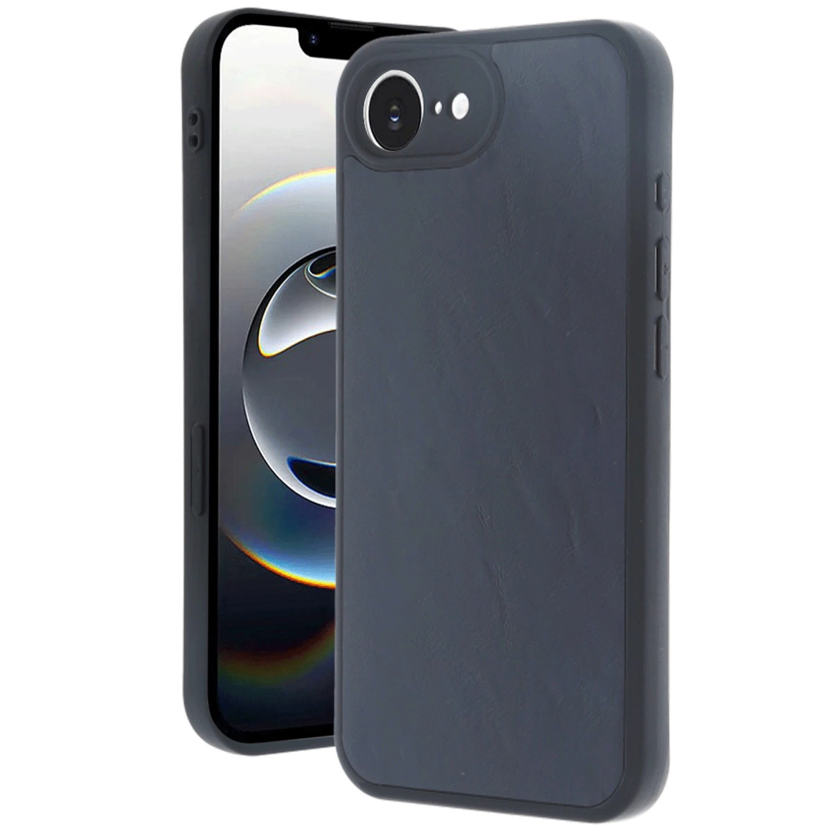 İphone 16e Kılıf Aras Deri Kapak - Lacivert