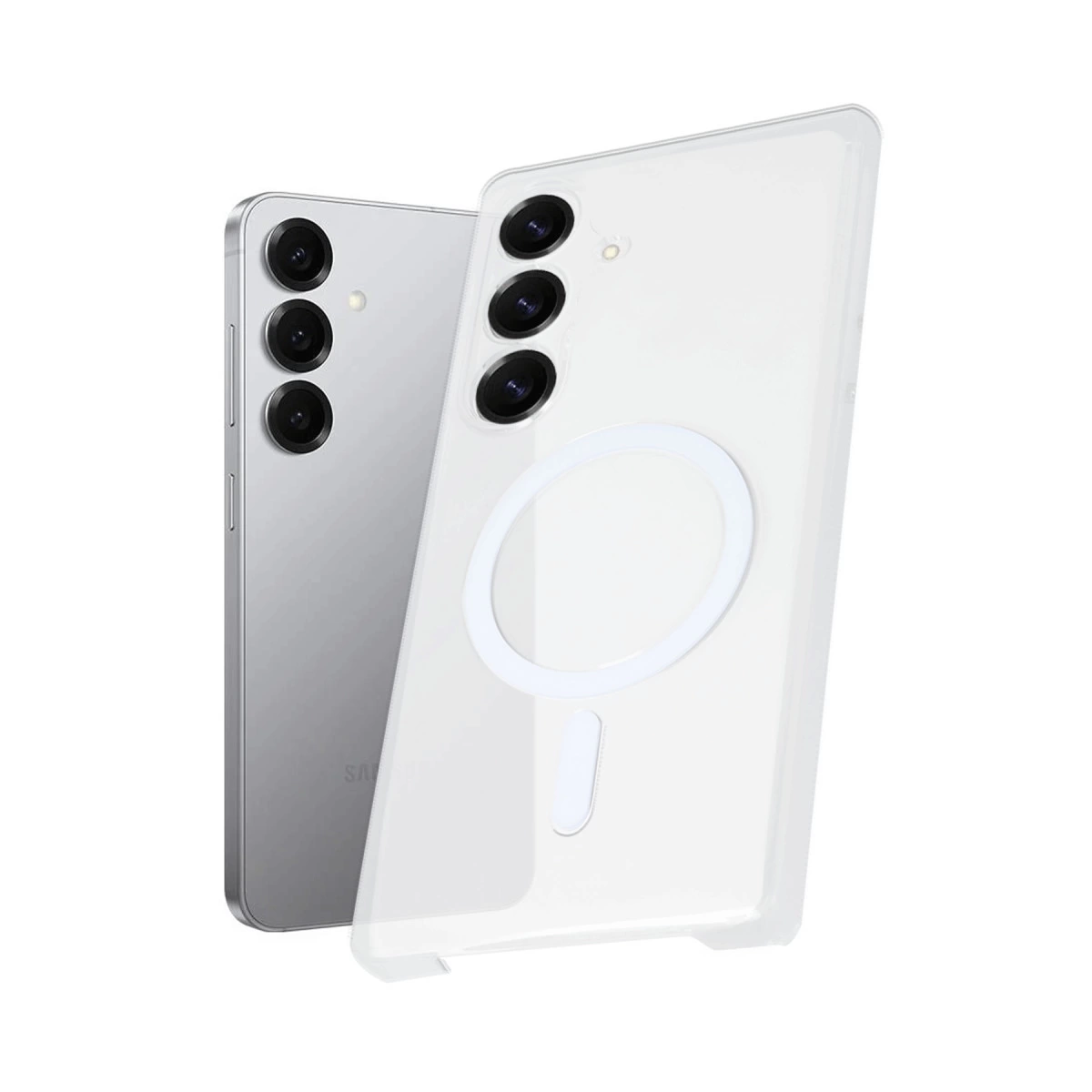 Samsung Galaxy S25 Kılıf Pc Zara Magsafe Şeffaf Kılıf - Şeffaf
