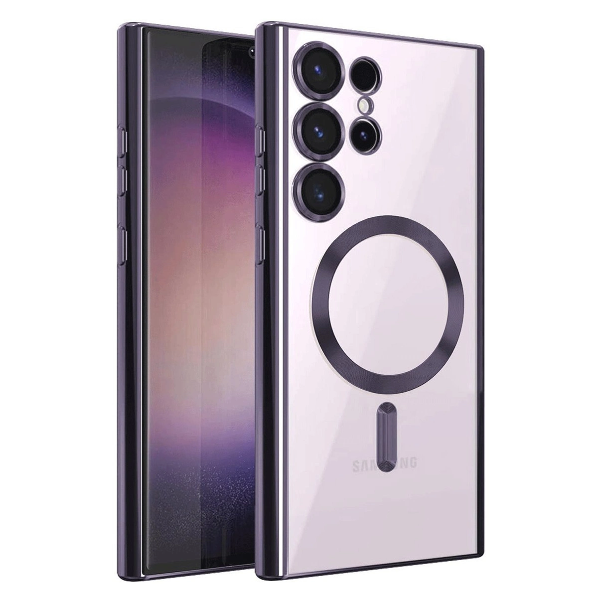 Samsung Galaxy S25 Ultra Kılıf Kross Magneticsafe Kapak - Mor