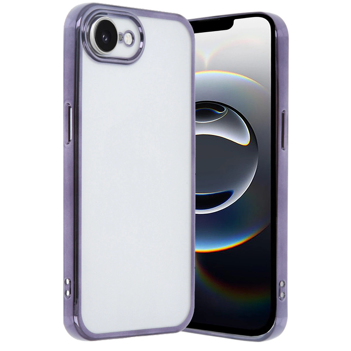 İphone 16e Kılıf Razer Lensli Silikon - Mor