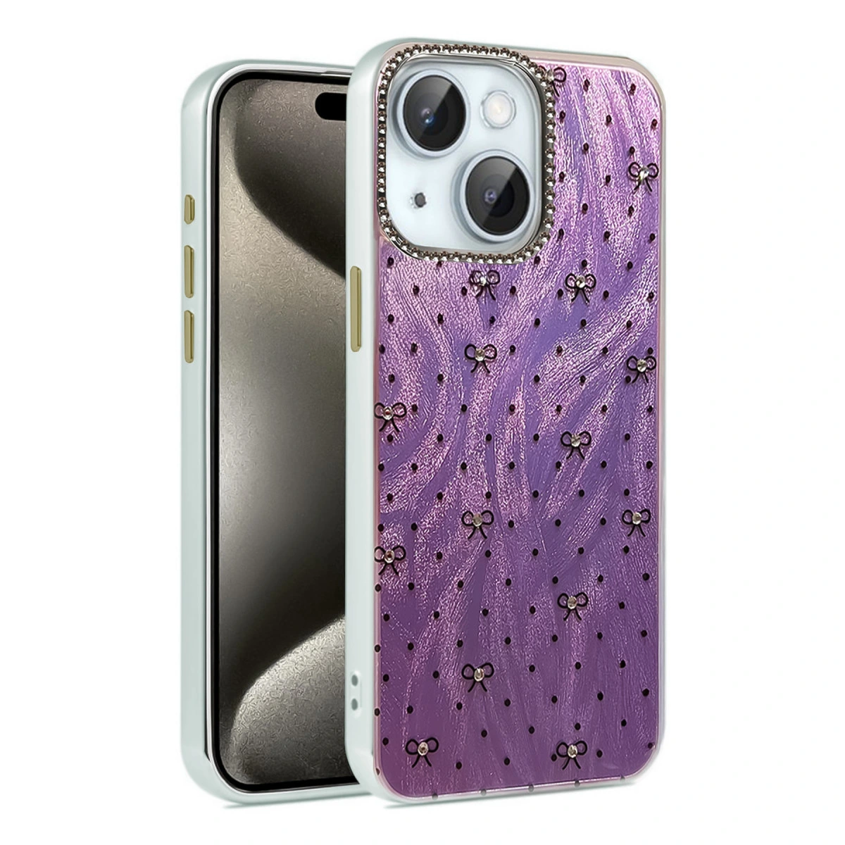 İphone 14 Kılıf Blade Aynalı Desenli Kapak - Desen 2