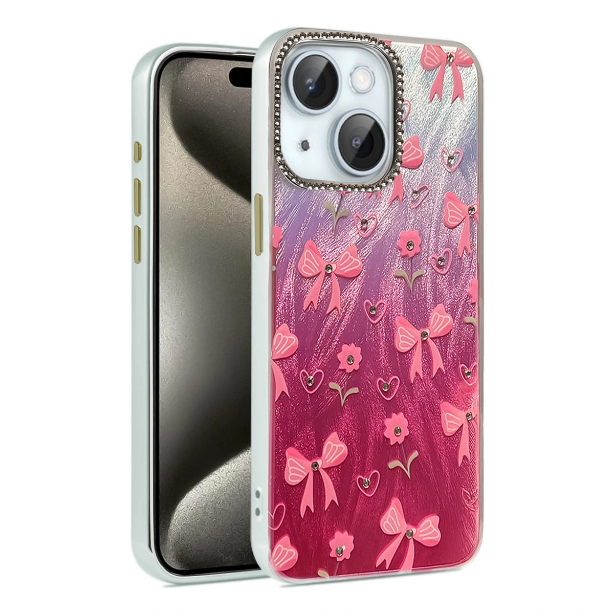 İphone 14 Kılıf Blade Aynalı Desenli Kapak - Desen 3