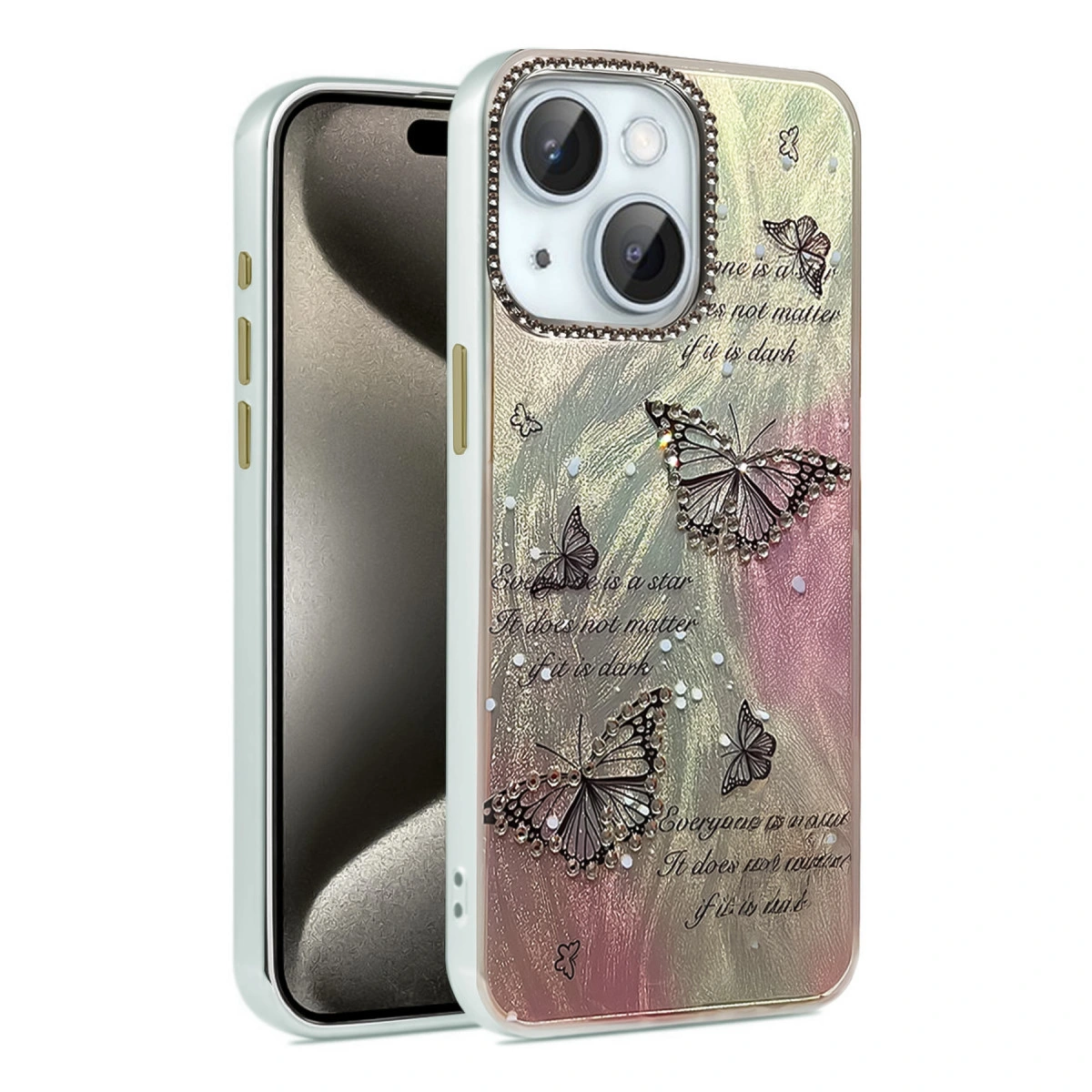 İphone 15 Kılıf Blade Aynalı Desenli Kapak - Desen 6