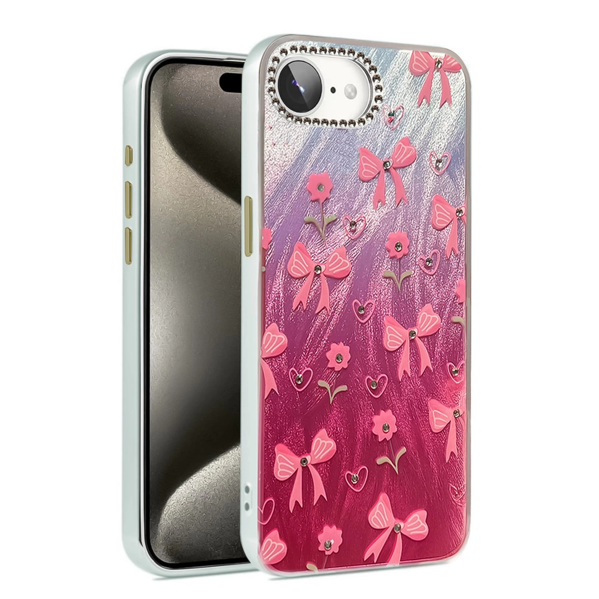 İphone 16e Kılıf Blade Aynalı Desenli Kapak - Desen 3