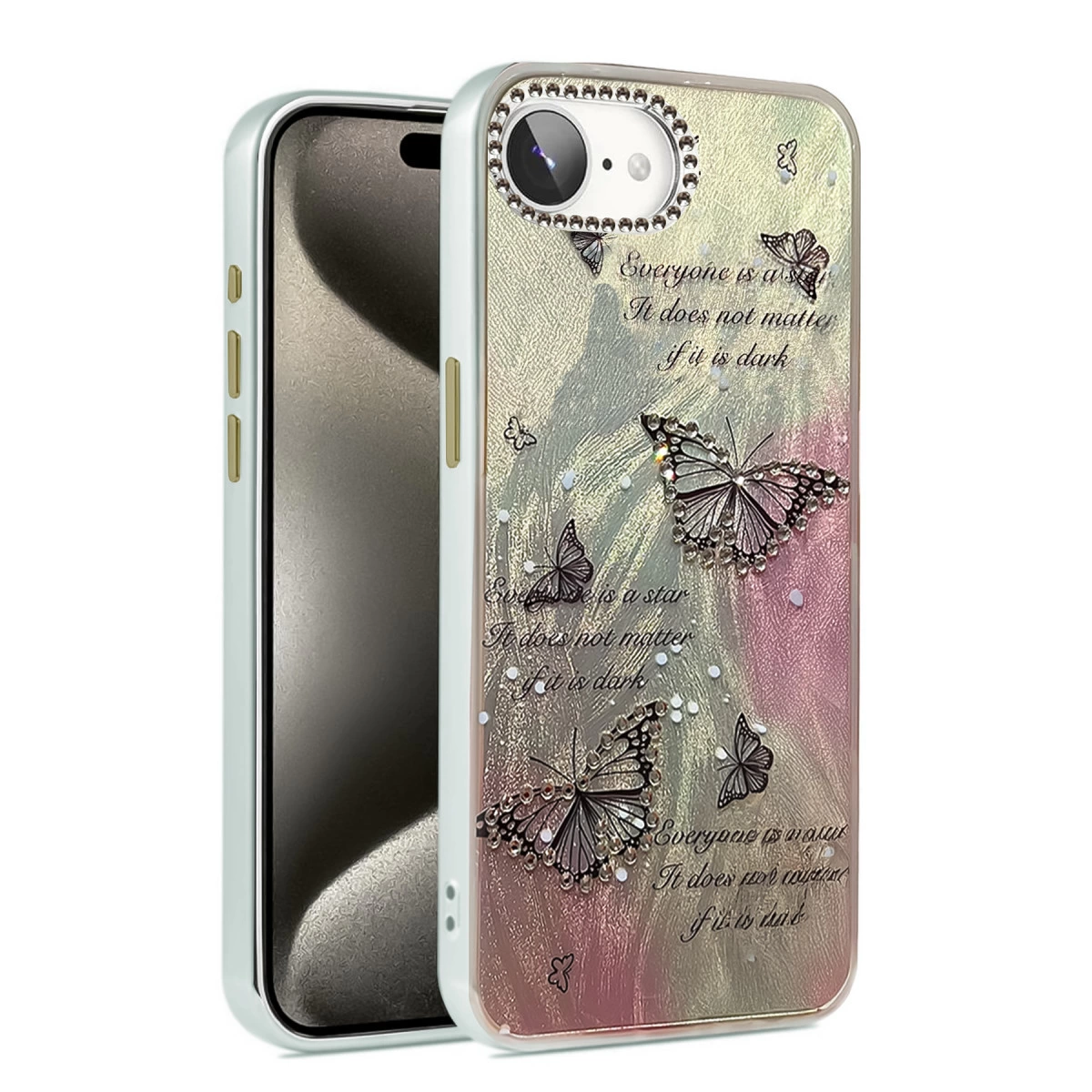 İphone 16e Kılıf Blade Aynalı Desenli Kapak - Desen 6