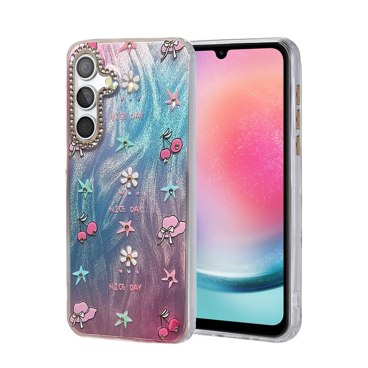 Samsung Galaxy A24 4g Kılıf Blade Aynalı Desenli Kapak - Desen 4