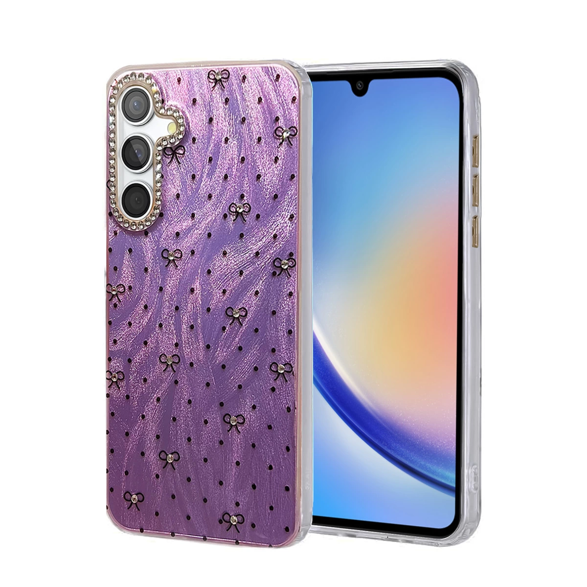 Samsung Galaxy A34 5g Kılıf Blade Aynalı Desenli Kapak - Desen 2