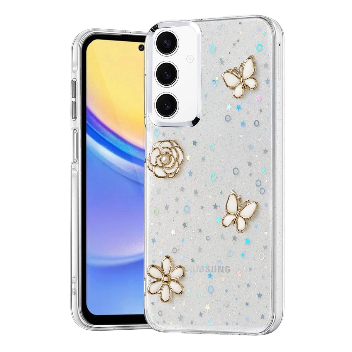 Samsung Galaxy A35 5g Fiyonk Desenli Kapak - Desen 10