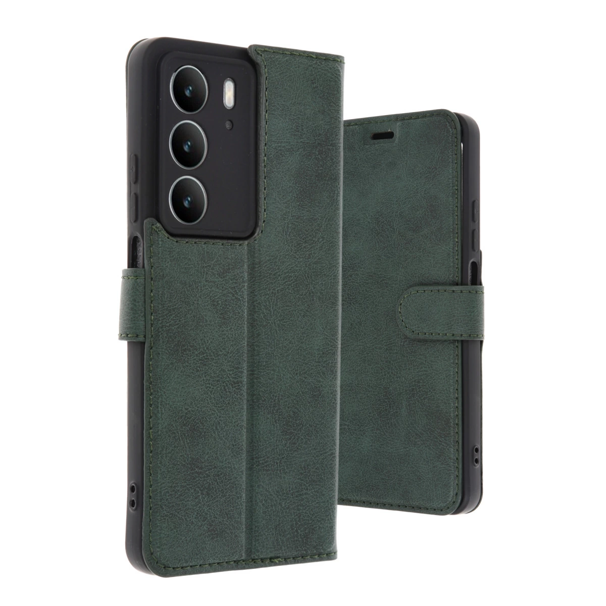 Realme C75 4g Trend S Plus Kapaklı Kılıf - Koyu Yeşil