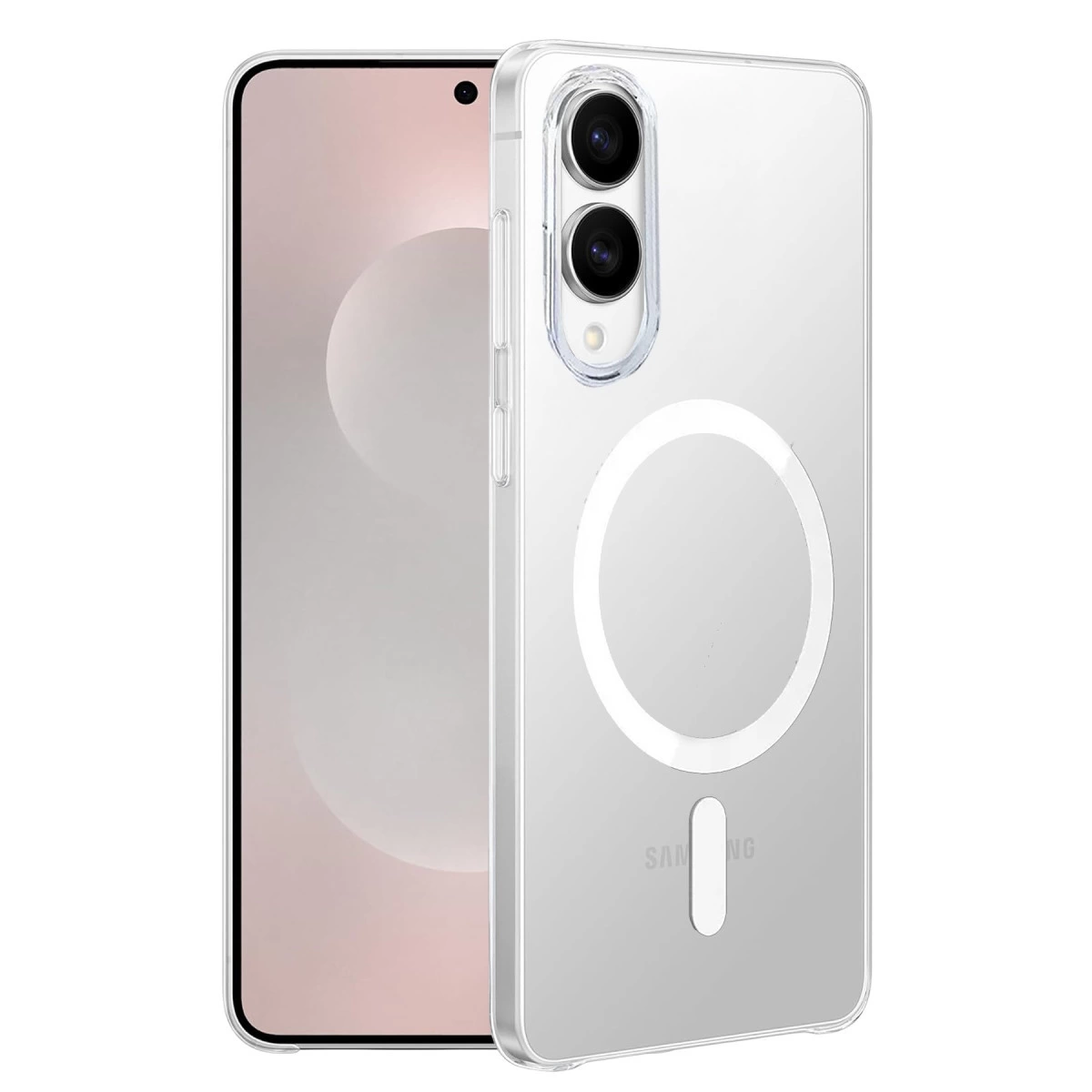 Samsung Galaxy S25 Edge Kılıf Pc Zara Magsafe Şeffaf Kılıf - Şeffaf