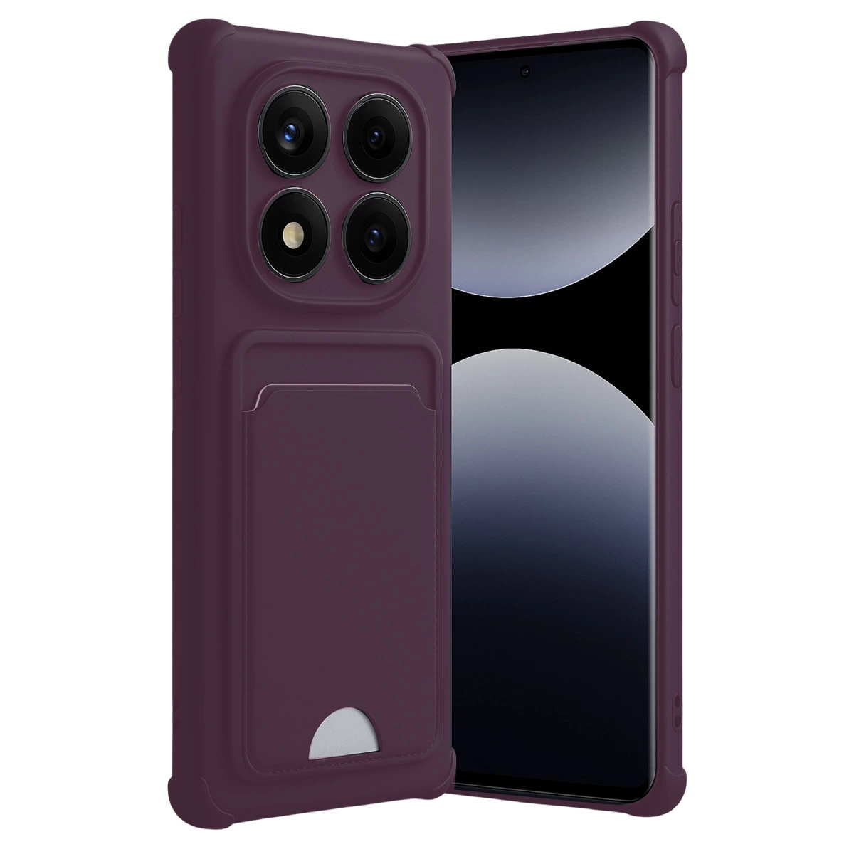 Xiaomi Redmi Note 14 Pro 4g Kelvin Kartvizitli Silikon - Derin Mor