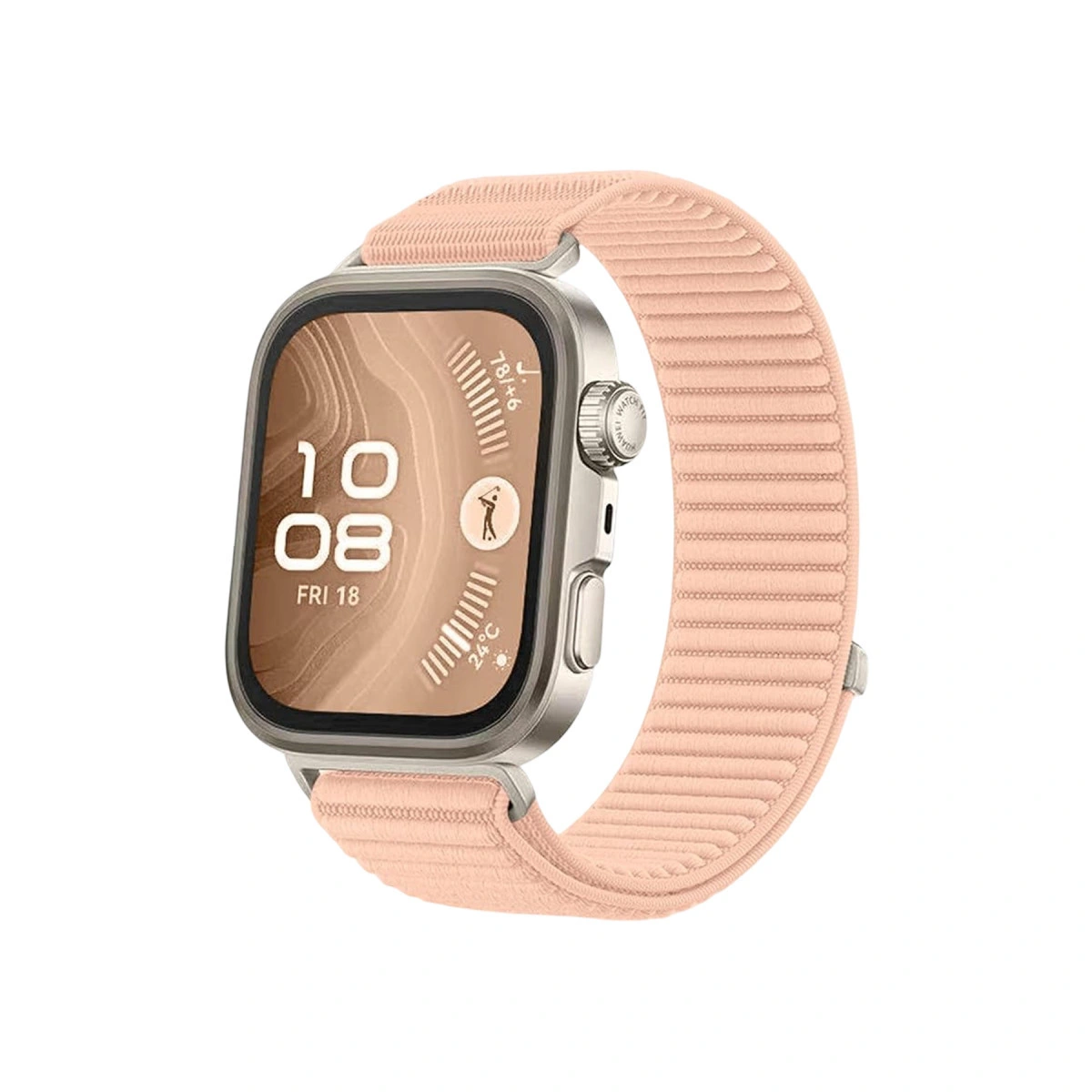 Huawei Fit 4 Braid Kordon - Pudra