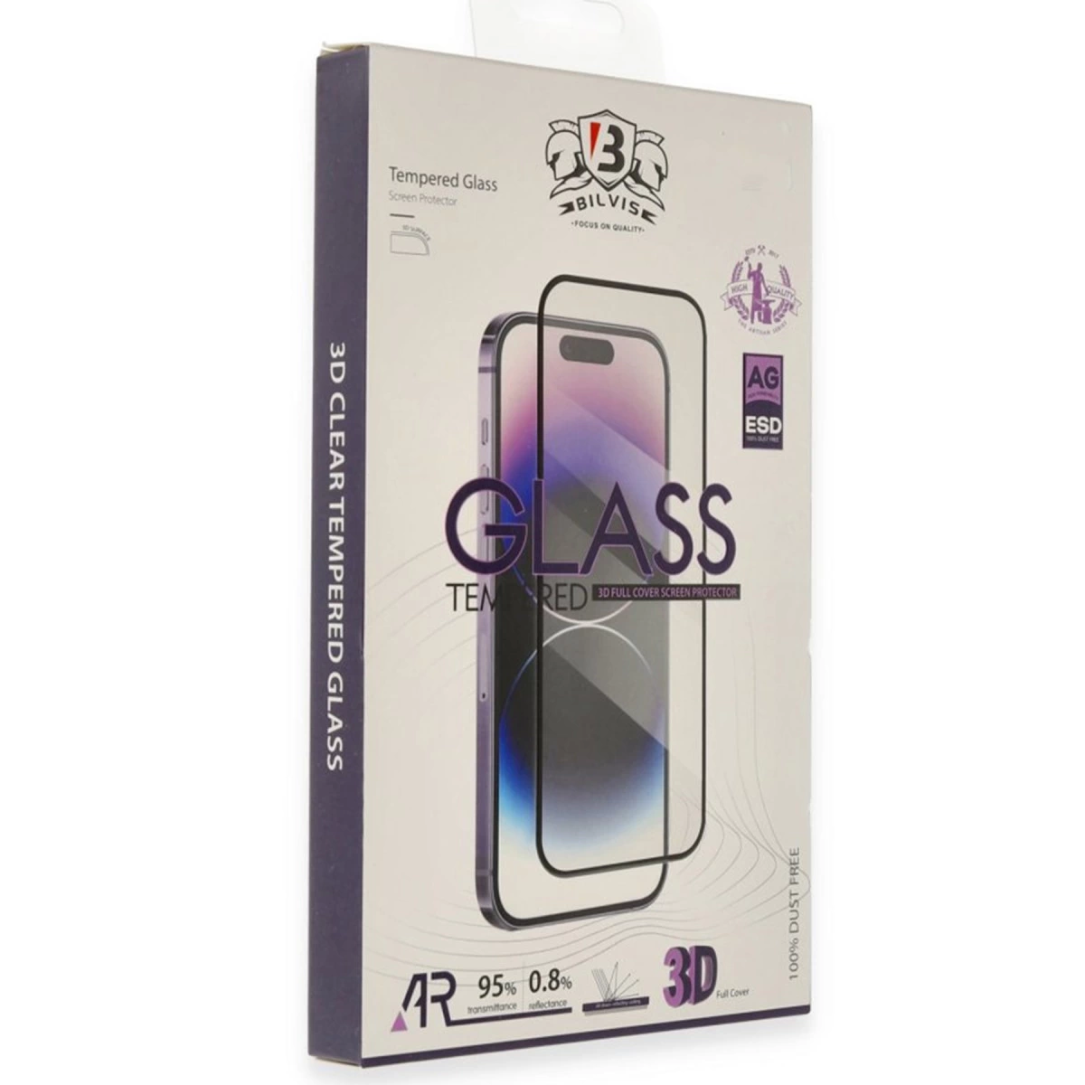 Apple İphone 17 Bilvis 3d Cam Ekran Koruyucu - Siyah