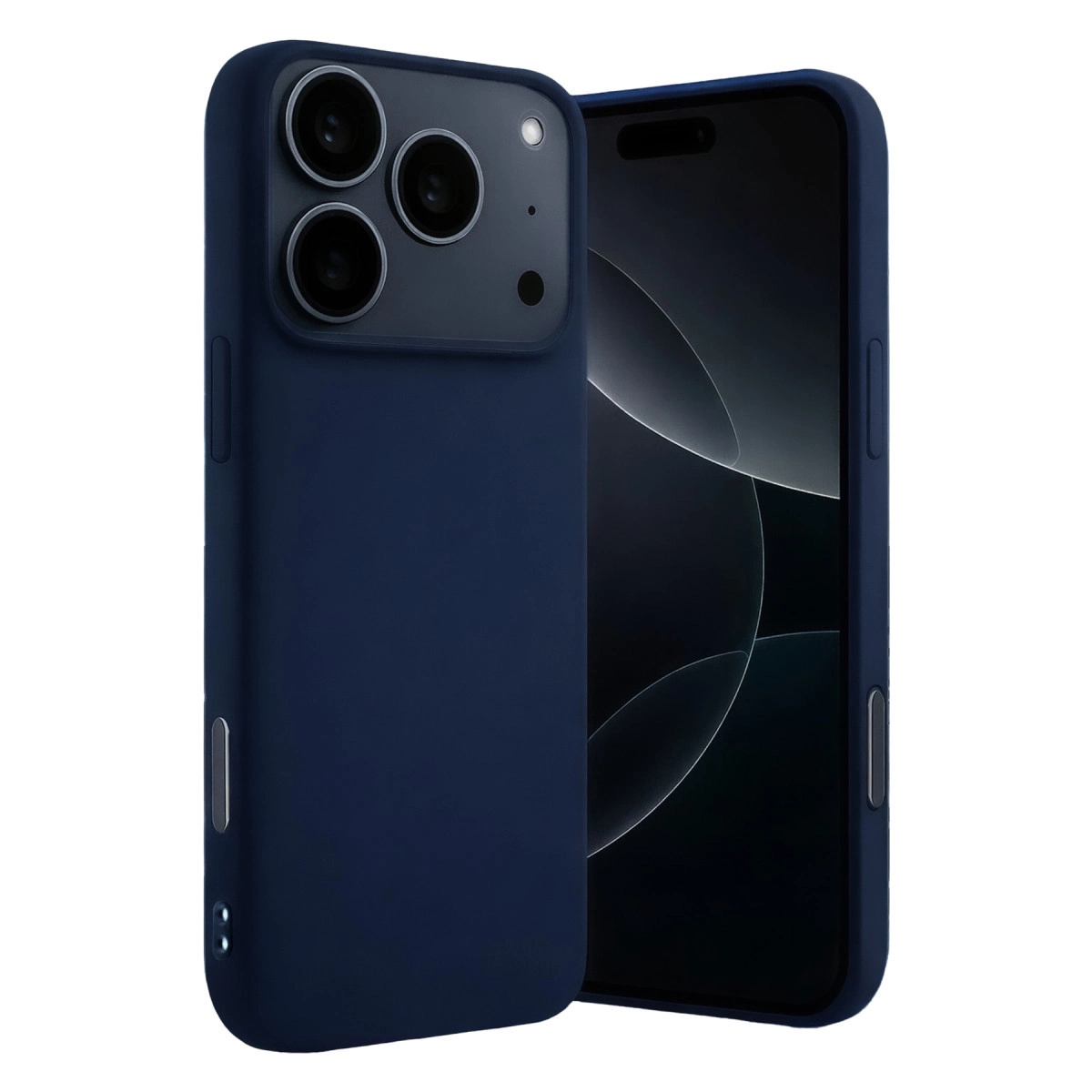 Apple İphone 17 Pro Max Nano İçi Kadife Silikon - Lacivert