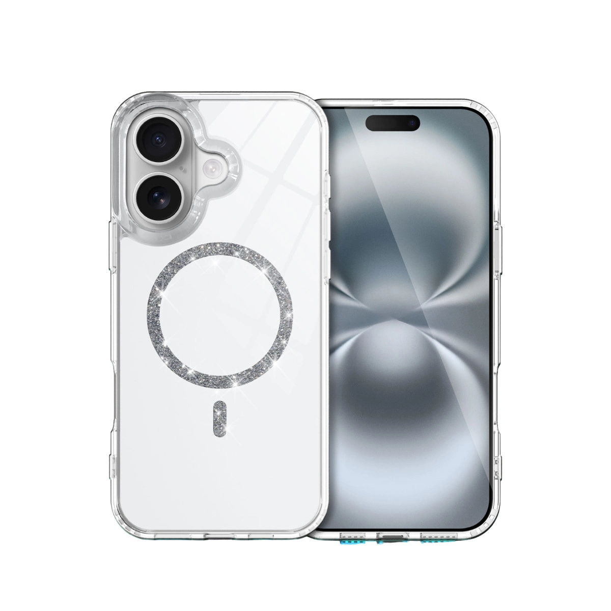 Apple İphone 17 Live Diamond Magsafe Kapak - Şeffaf