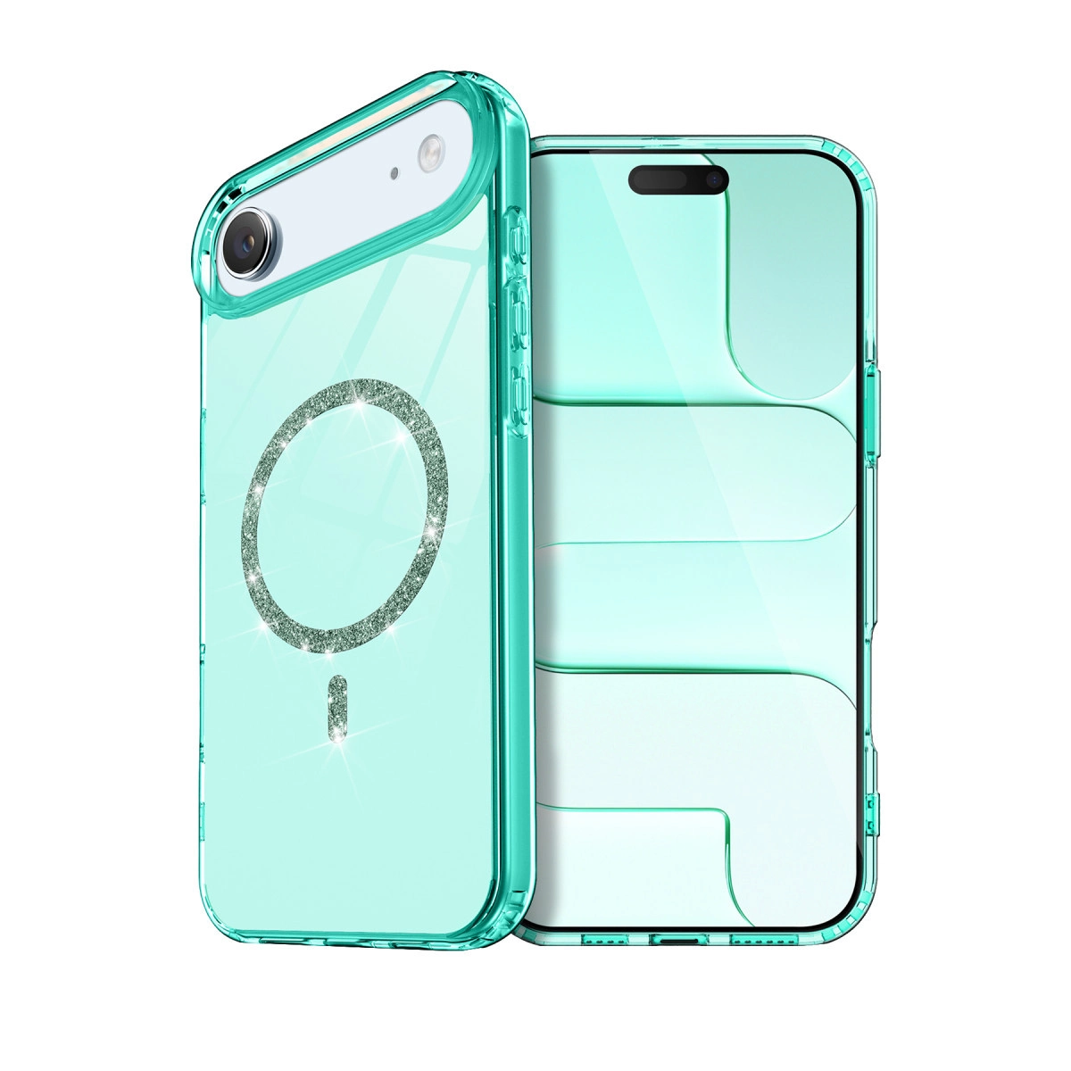 Apple İphone 17 Air Live Diamond Magsafe Kapak - Yeşil