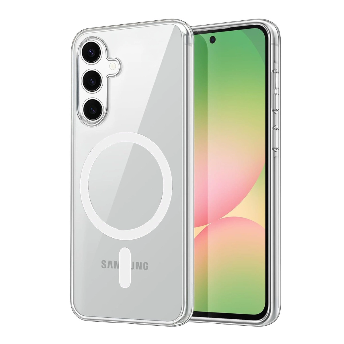 Samsung Galaxy A36 Combo Sert Şeffaf Magsafe Kapak - Şeffaf