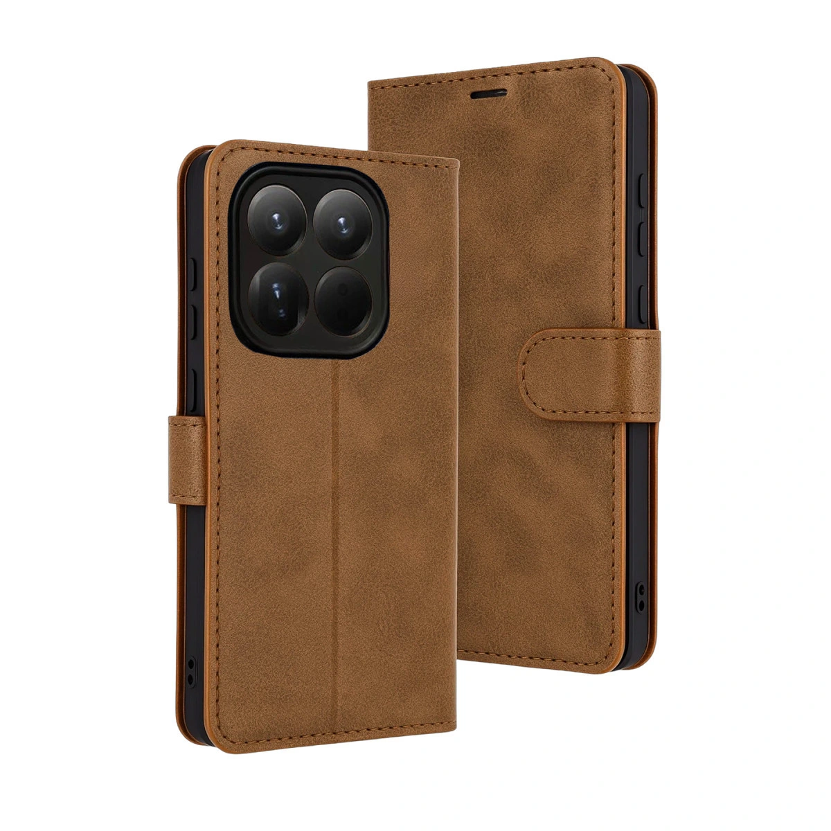 Xiaomi Mi 15t Trend S Plus Kapaklı Kılıf - Taba