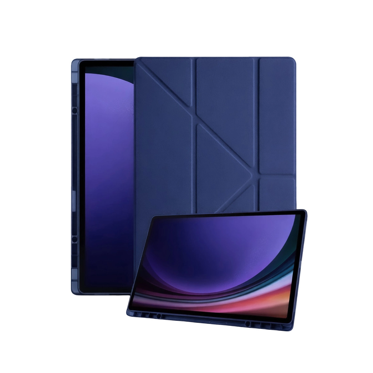 Samsung Galaxy X930 Tab S11 Ultra 14.6 Kalemlikli Mars Tablet Kılıfı - Lacivert