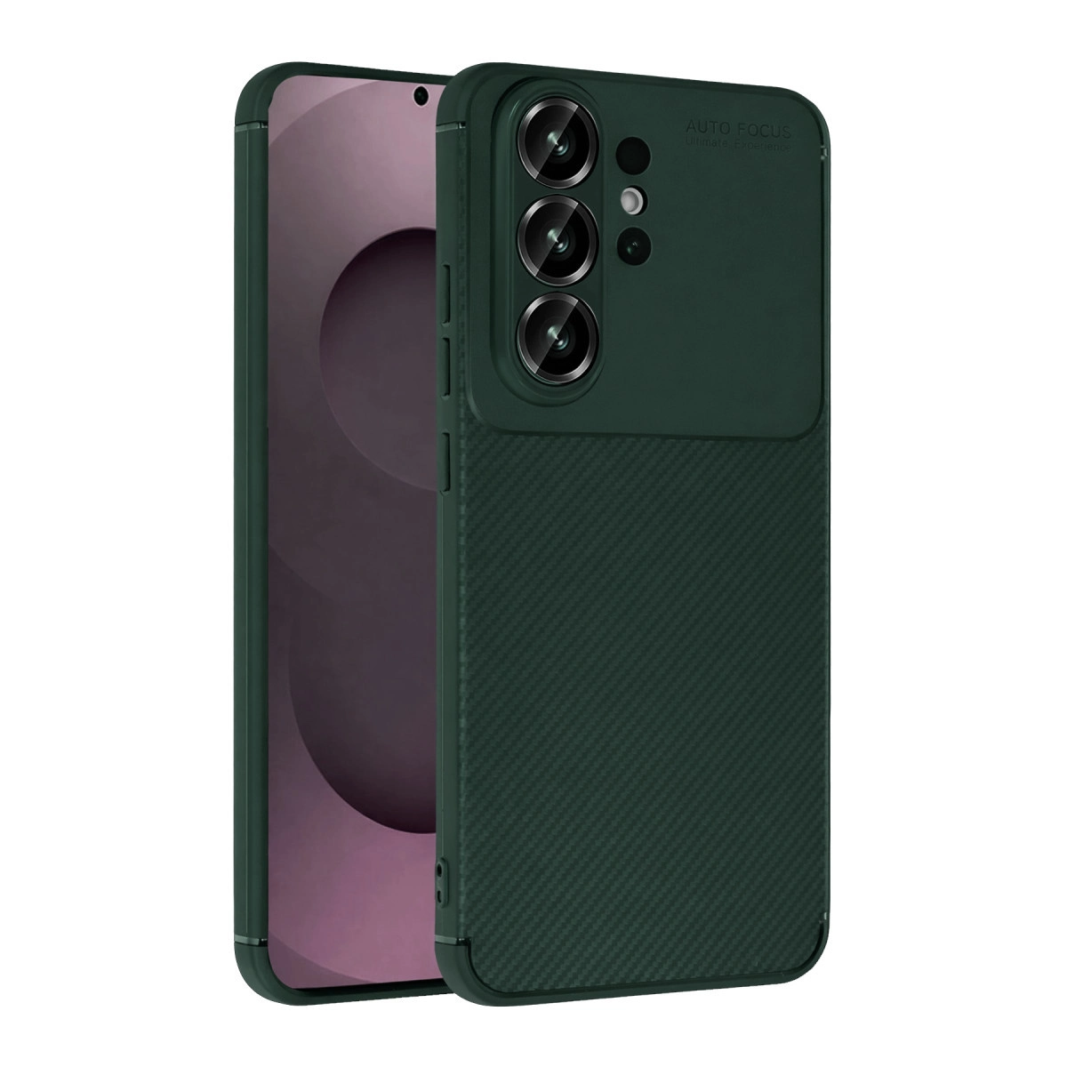 Samsung Galaxy S26 Ultra Auto Focus Karbon Kapak - Koyu Yeşil