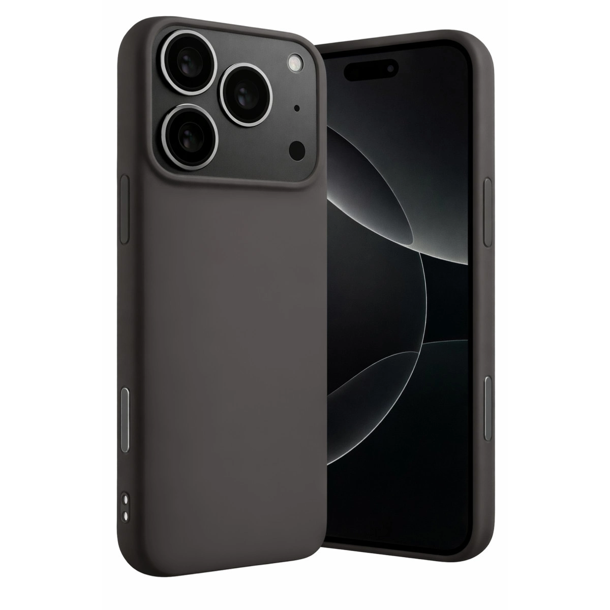 Apple İphone 17 Pro Max Nano İçi Kadife Silikon - Gri