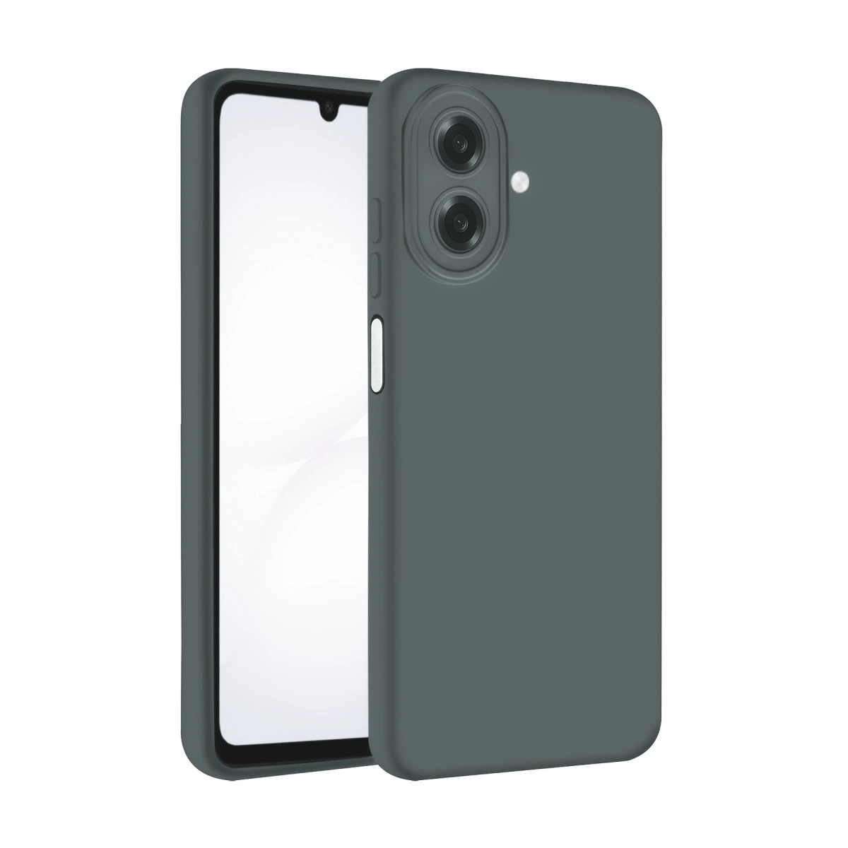 Samsung Galaxy A07 4g Nano İçi Kadife Silikon - Gri