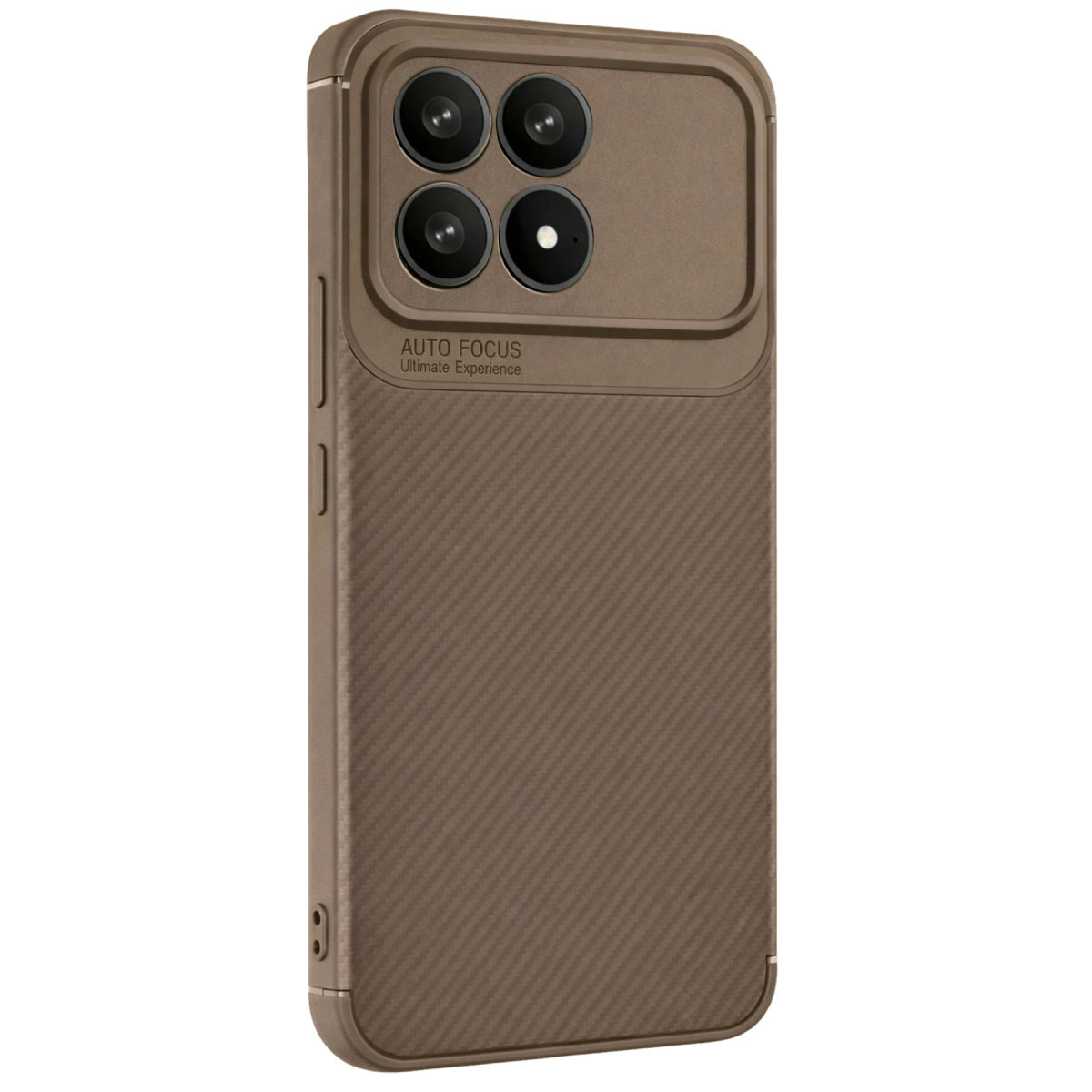 Xiaomi Poco F8 Pro Auto Focus Karbon Kapak - Kahverengi