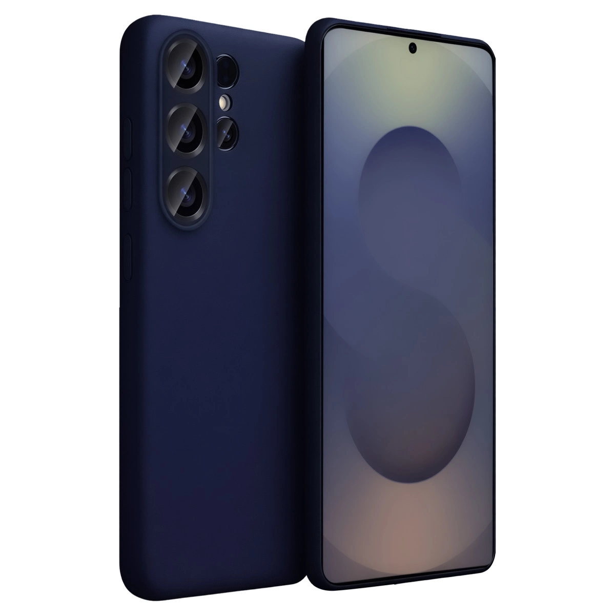 Samsung Galaxy S26 Ultra Nano İçi Kadife Silikon - Lacivert