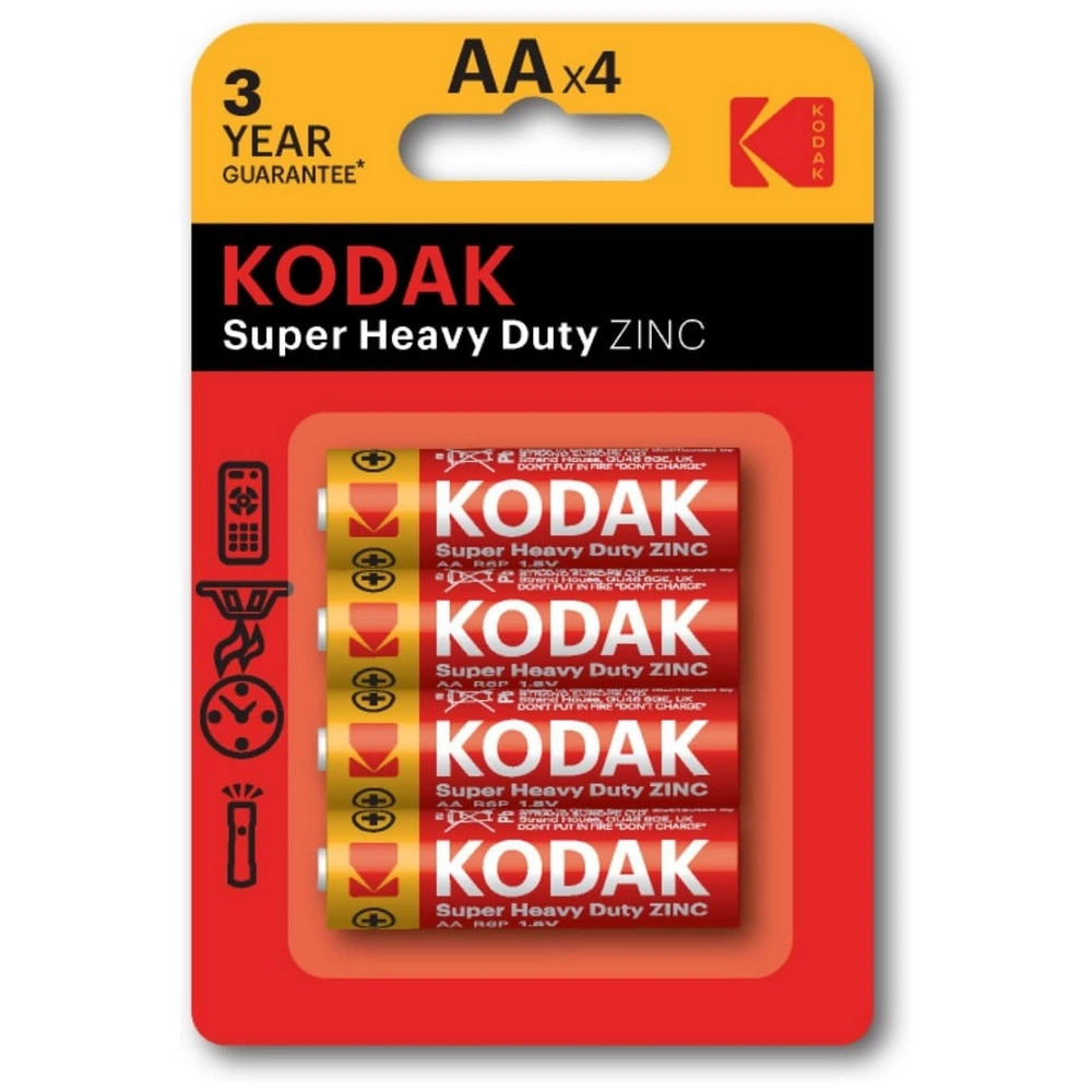 Kodak 4 Adet Çinko Karbon Blister Kalem Pil