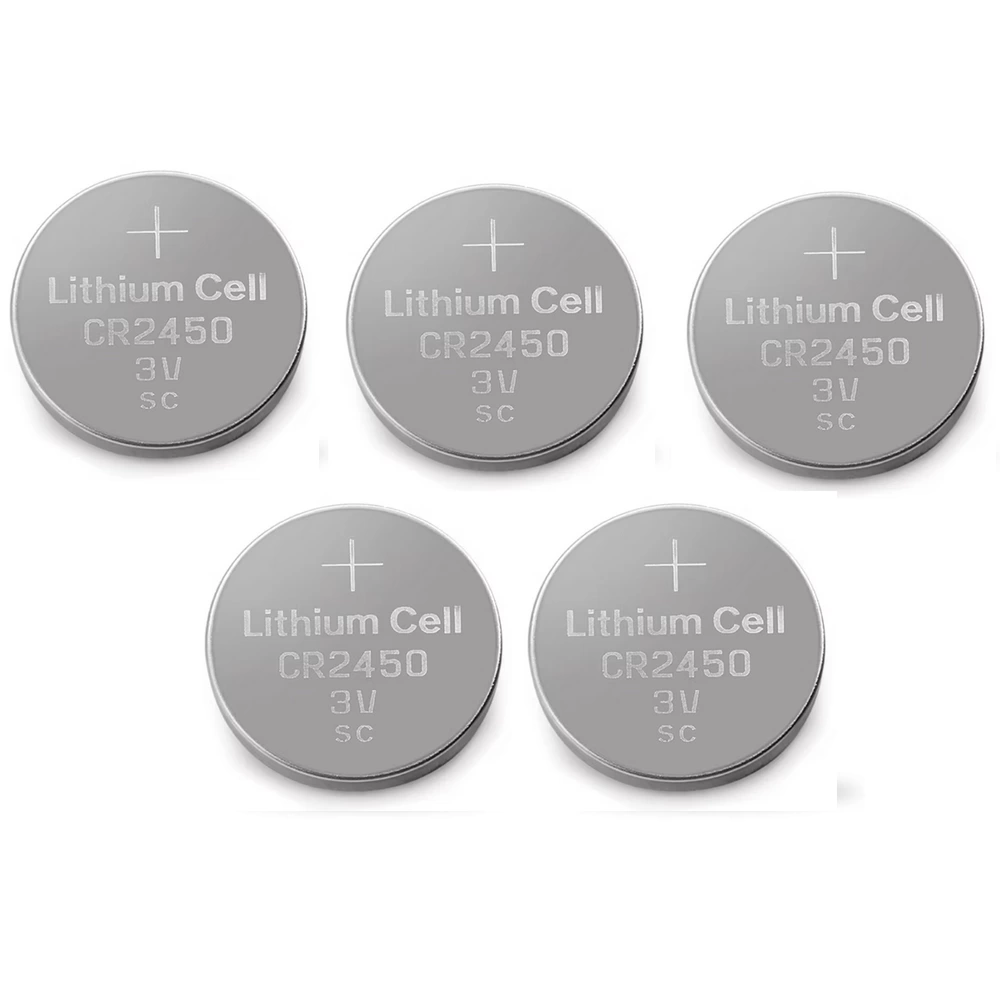 Yuma CR2450 Süper Lityum 3V 5’li Kart Düğme Pil