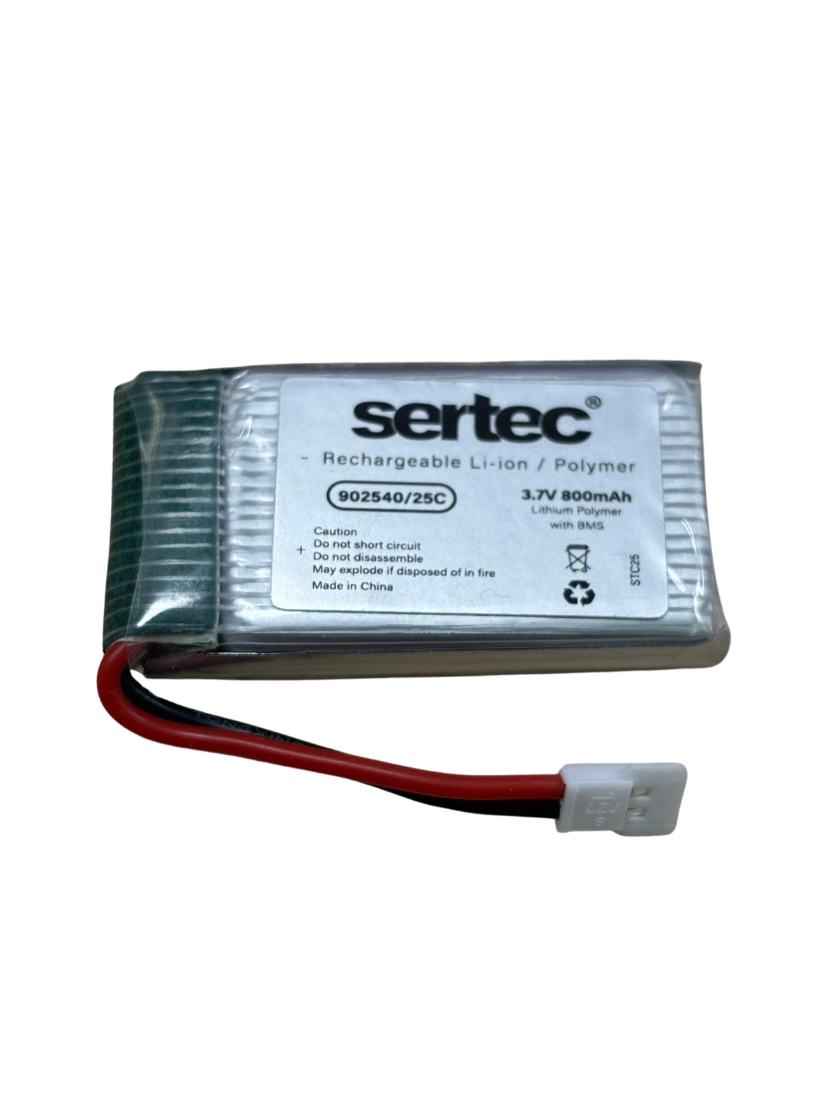 Sertec / 902540 / 3.7v - 800mah - 25c Beyaz Soket