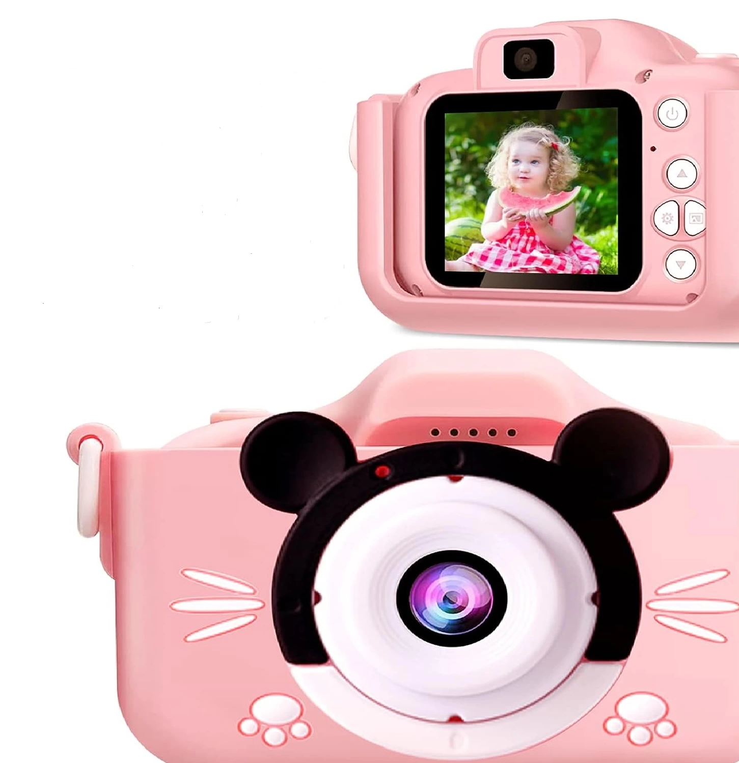 Çocuk Dijital Fotoğraf Makinası 20 Mp Video Kaydedici 2.0 İnç Çift Kameralı