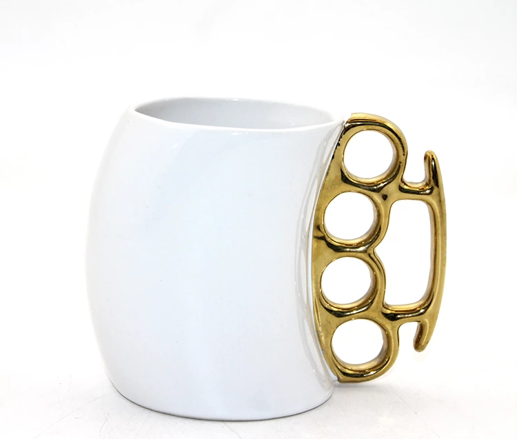 Porselen Muşta Tasarımlı Kupa Bardak  Alk2394a