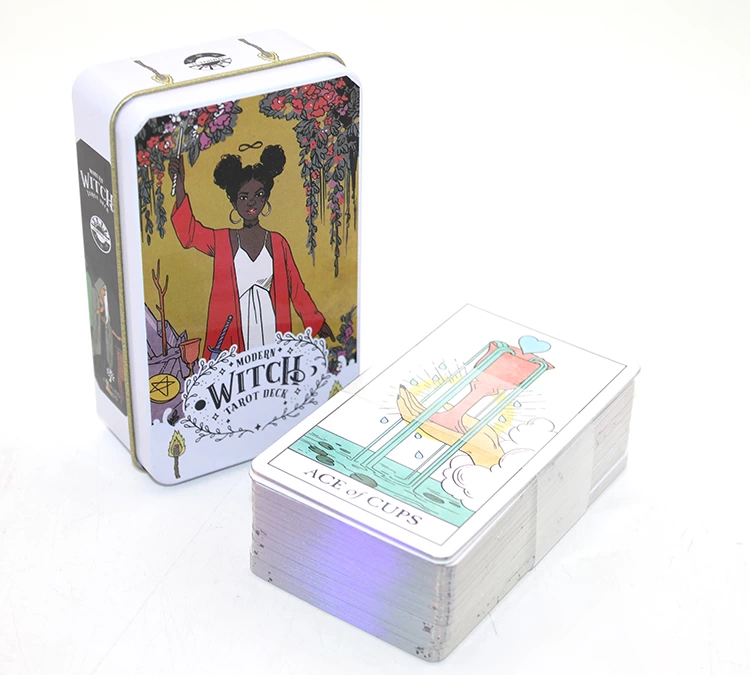 Modern Witch Metal Kutulu Tarot Kartı Alk2769
