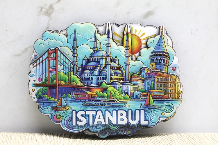 Ahşap İstanbul Temalı Magnet Alk4361