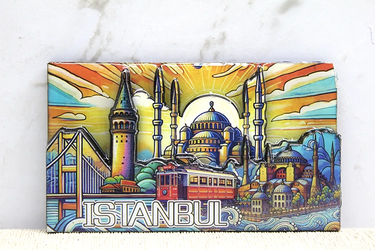 Ahşap İstanbul Temalı Magnet Alk4365