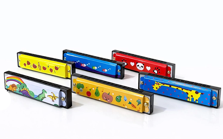 Desenli Metal Mızıka Alk4388