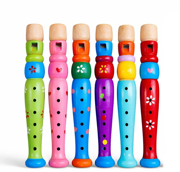 Ahşap Renkli Flüt Küçük Alk4391